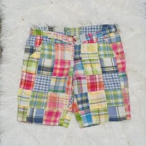 Y2K Vintage Arizona Jean Co.  Plaid Patchwork Shorts 100% Cotton